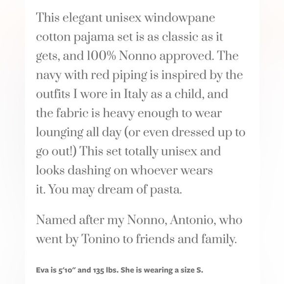 New The Happily Eva After Collection The Tonino Pajama Set XS 100% Cotton Plaid - Picture 7 of 15